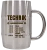 Nerezový chladicí půllitr Hodinová sazba - technik