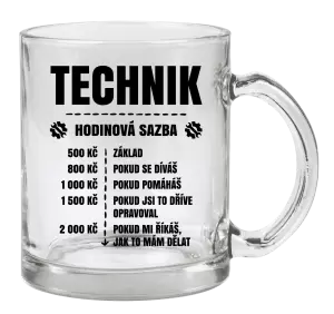 Hrnek Hodinová sazba - technik
