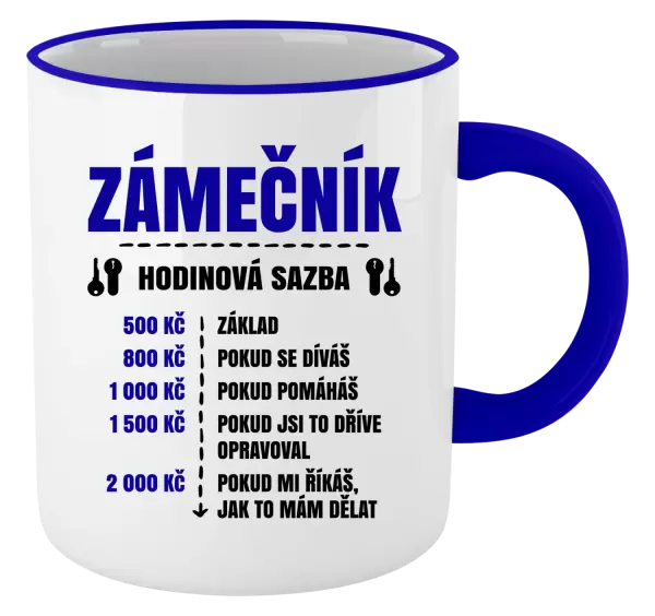 Hrnek Hodinová sazba - zámečník