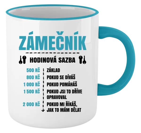 Hrnek Hodinová sazba - zámečník