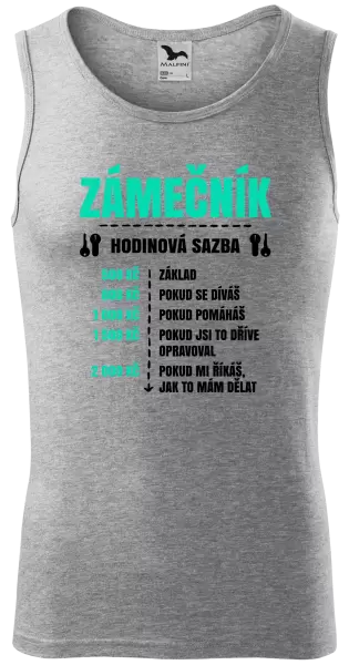 Pánské tílko Hodinová sazba - zámečník