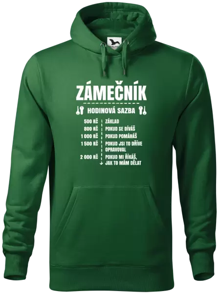 Pánská mikina Hodinová sazba - zámečník