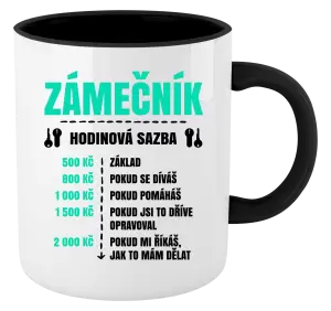 Hrnek Hodinová sazba - zámečník