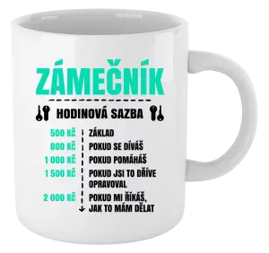 Hrnek Hodinová sazba - zámečník