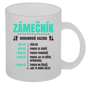 Hrnek Hodinová sazba - zámečník