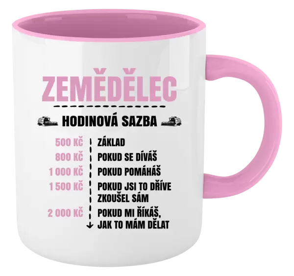 Hrnek Hodinová sazba - zemědělec