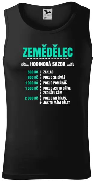 Pánské tílko Hodinová sazba - zemědělec