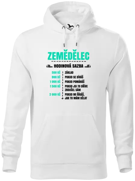 Pánská mikina Hodinová sazba - zemědělec
