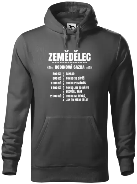 Pánská mikina Hodinová sazba - zemědělec