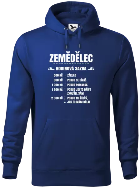 Pánská mikina Hodinová sazba - zemědělec