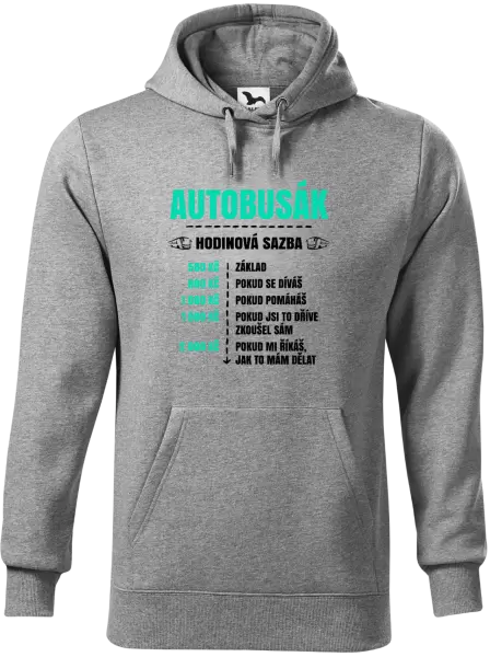 Pánská mikina Hodinová sazba - autobusák