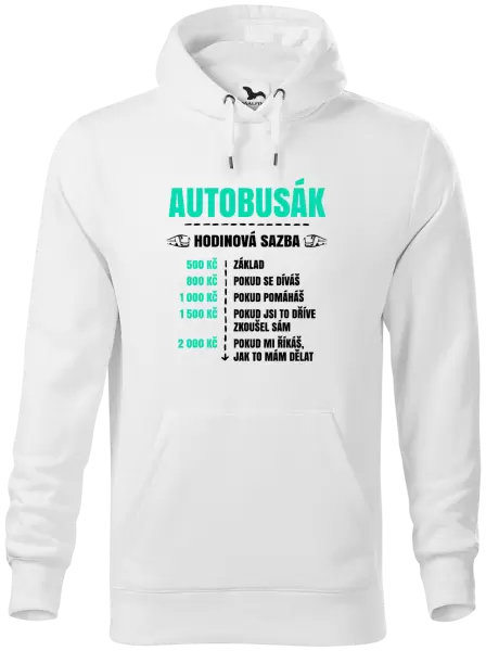 Pánská mikina Hodinová sazba - autobusák