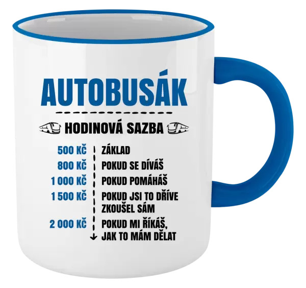 Hrnek Hodinová sazba - autobusák