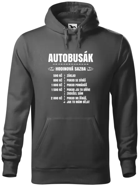 Pánská mikina Hodinová sazba - autobusák