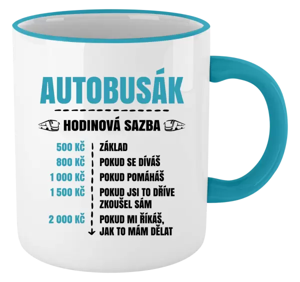 Hrnek Hodinová sazba - autobusák
