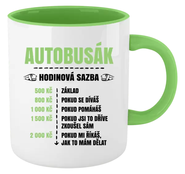 Hrnek Hodinová sazba - autobusák