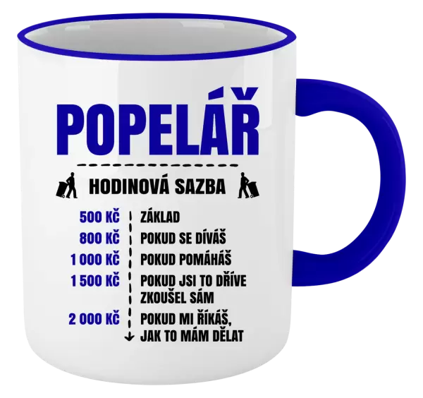 Hrnek Hodinová sazba - popelář