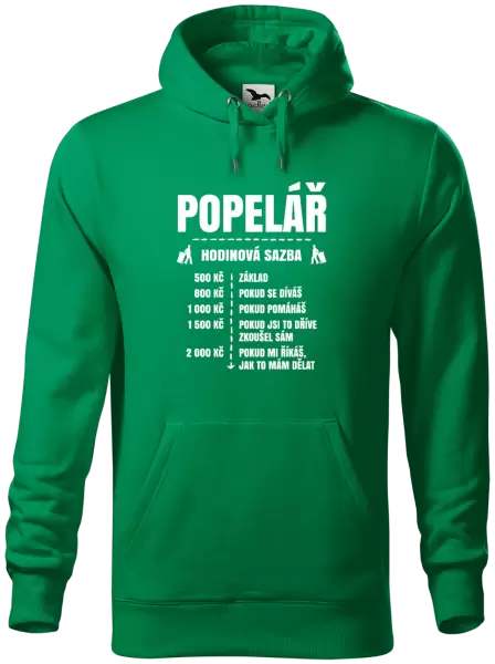 Pánská mikina Hodinová sazba - popelář