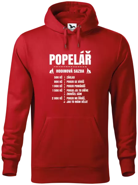 Pánská mikina Hodinová sazba - popelář