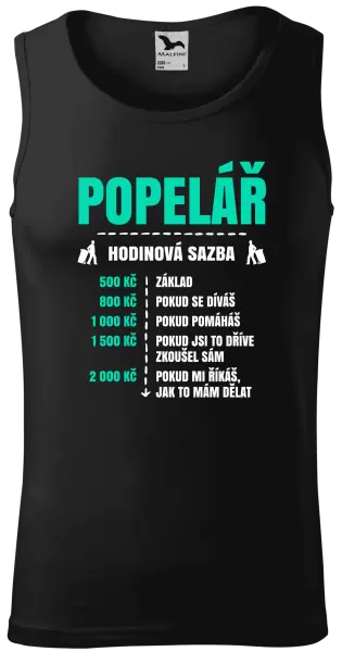 Pánské tílko Hodinová sazba - popelář