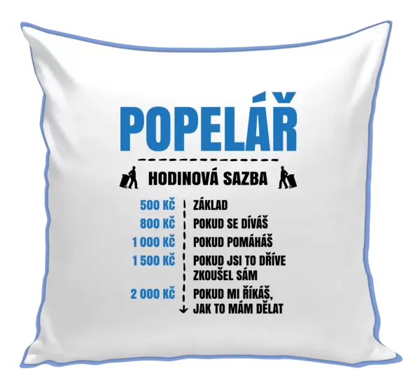 Polštář Hodinová sazba - popelář