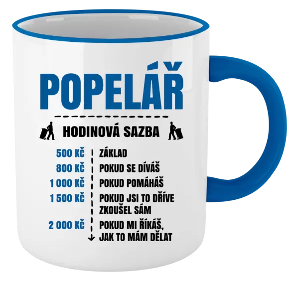 Hrnek Hodinová sazba - popelář