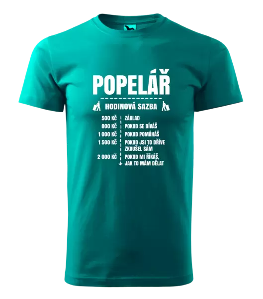 Pánské tričko Hodinová sazba - popelář