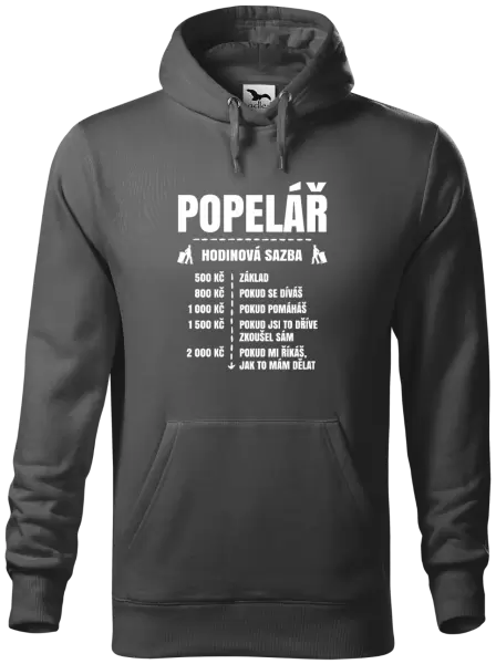 Pánská mikina Hodinová sazba - popelář