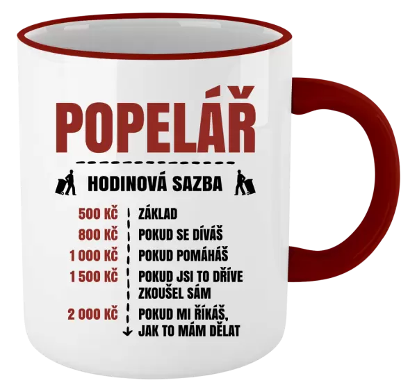 Hrnek Hodinová sazba - popelář