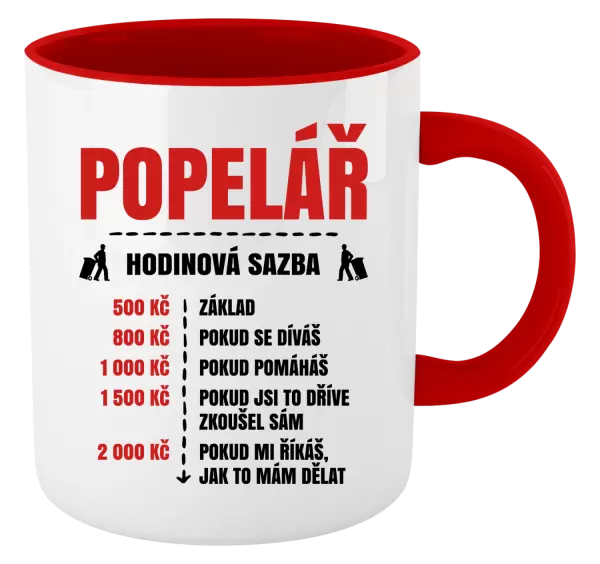 Hrnek Hodinová sazba - popelář