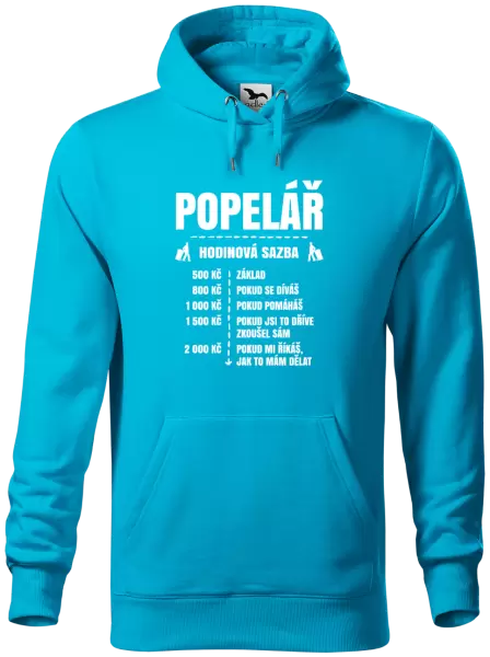 Pánská mikina Hodinová sazba - popelář