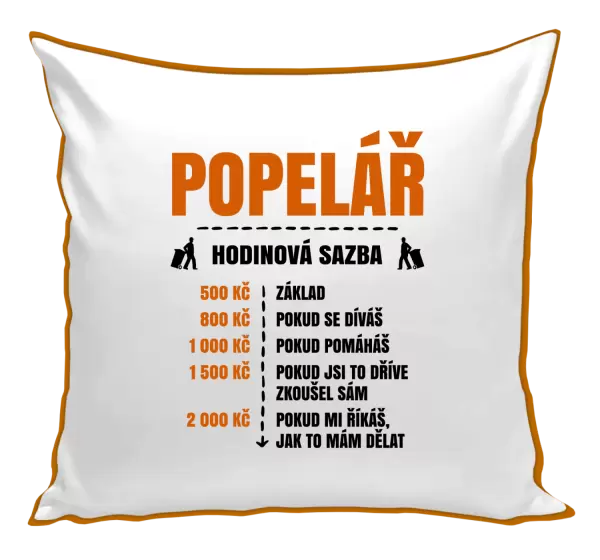 Polštář Hodinová sazba - popelář