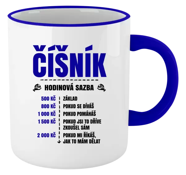Hrnek Hodinová sazba - číšník