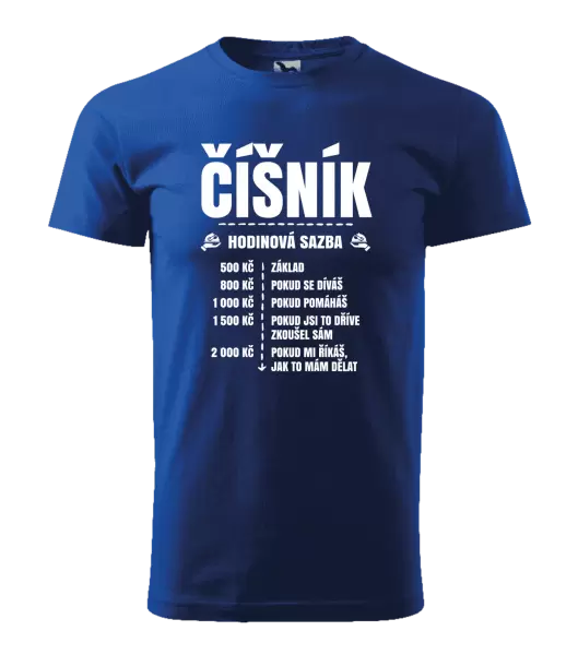 Pánské tričko Hodinová sazba - číšník