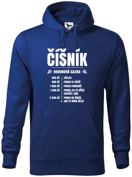 Pánská mikina Hodinová sazba - číšník