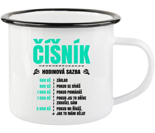 Plecháček Hodinová sazba - číšník