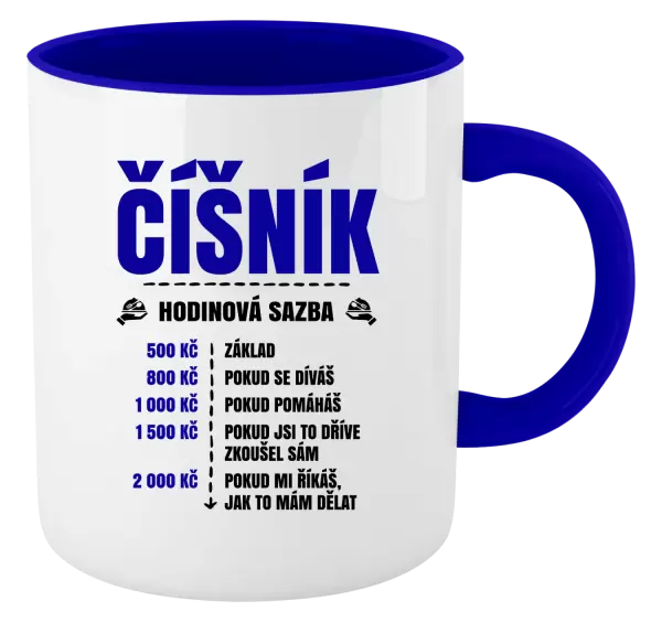 Hrnek Hodinová sazba - číšník
