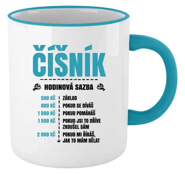 Hrnek Hodinová sazba - číšník