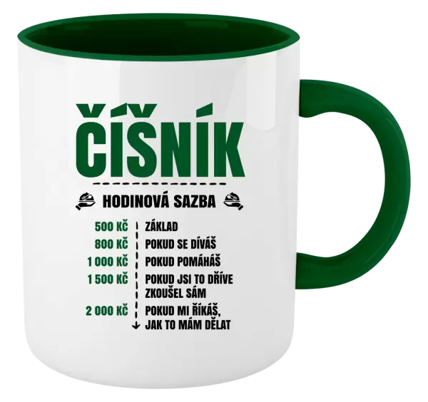 Hrnek Hodinová sazba - číšník