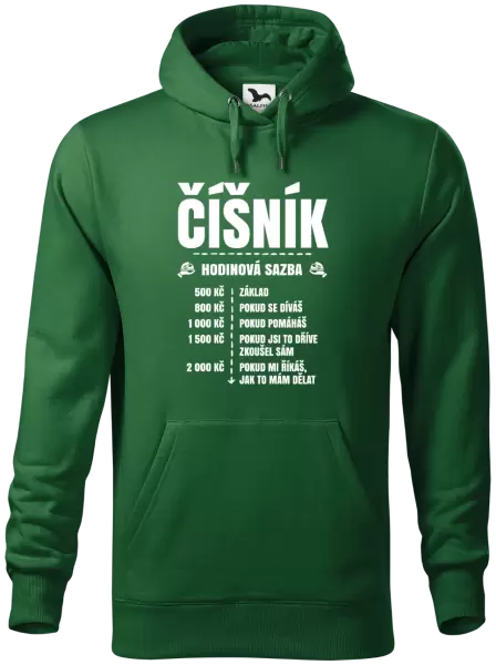 Pánská mikina Hodinová sazba - číšník