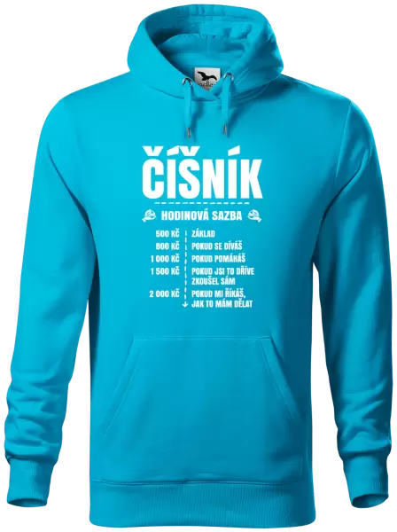 Pánská mikina Hodinová sazba - číšník
