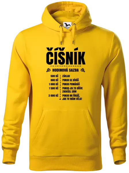 Pánská mikina Hodinová sazba - číšník