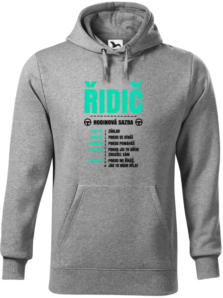 Pánská mikina Hodinová sazba - řidič