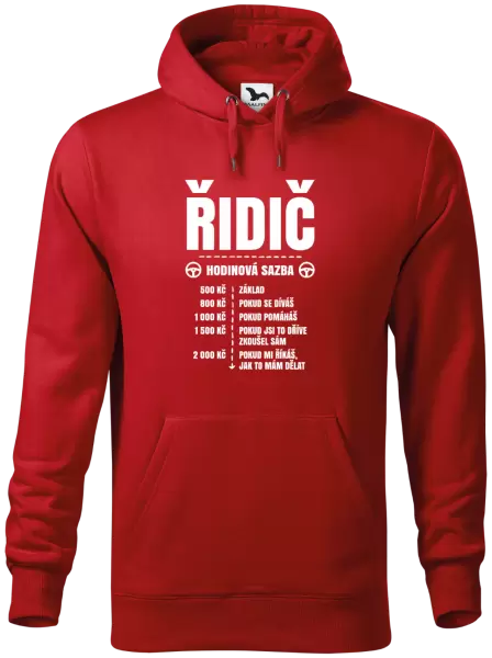 Pánská mikina Hodinová sazba - řidič
