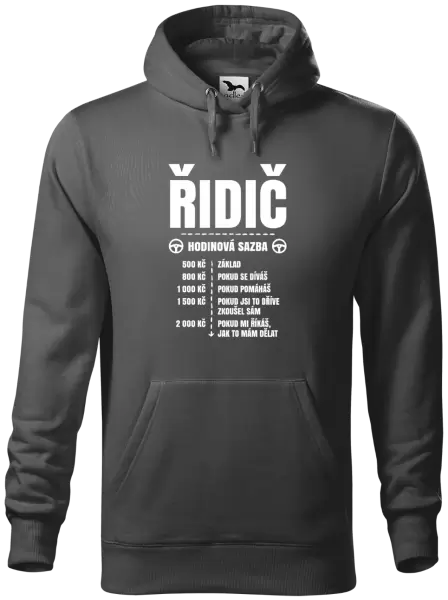 Pánská mikina Hodinová sazba - řidič