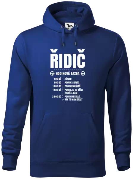 Pánská mikina Hodinová sazba - řidič