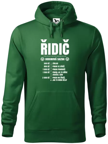 Pánská mikina Hodinová sazba - řidič