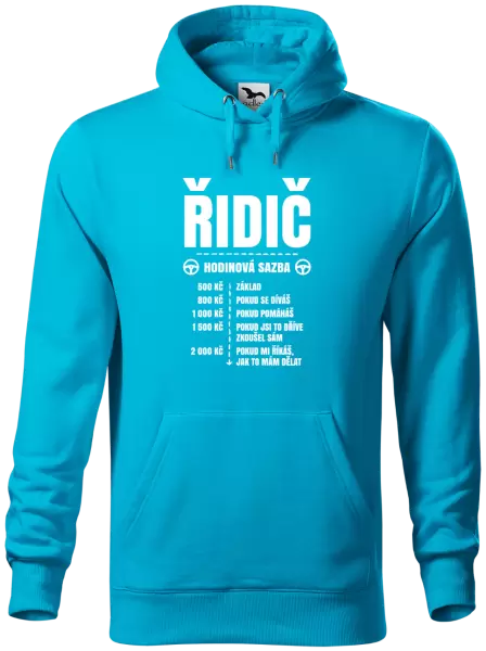 Pánská mikina Hodinová sazba - řidič