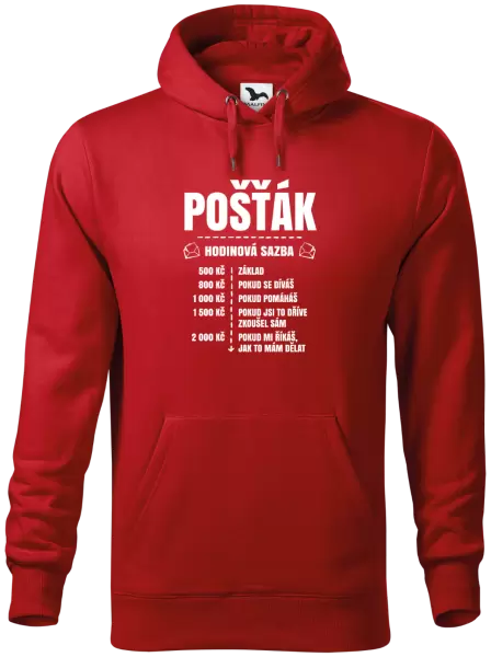 Pánská mikina Hodinová sazba - pošťák