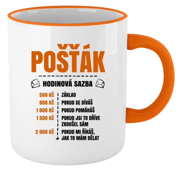 Hrnek Hodinová sazba - pošťák